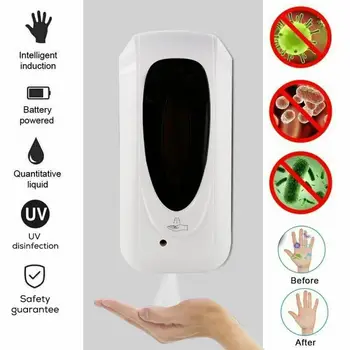 

1000ml Automatic Soap Dispenser Touchless Sensor Hand Sanitizer Detergent Dispenser Wall Mounted For Bathroom Kitchen