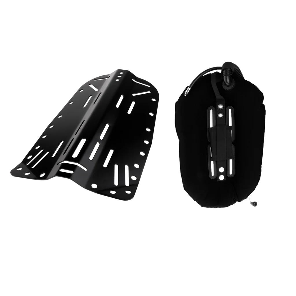 Scuba Diving Donut Wing 30lb/13.3kg with Single Tube & Technical Diving Back Plate Backplate Dive Gear Equipment