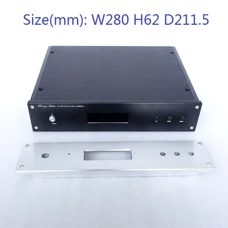 Size W280 H62 D211.5 Full aluminum amplifier chassis ES9018 DAC Decoder Shell AMP Enclosure Case DIY 2806
