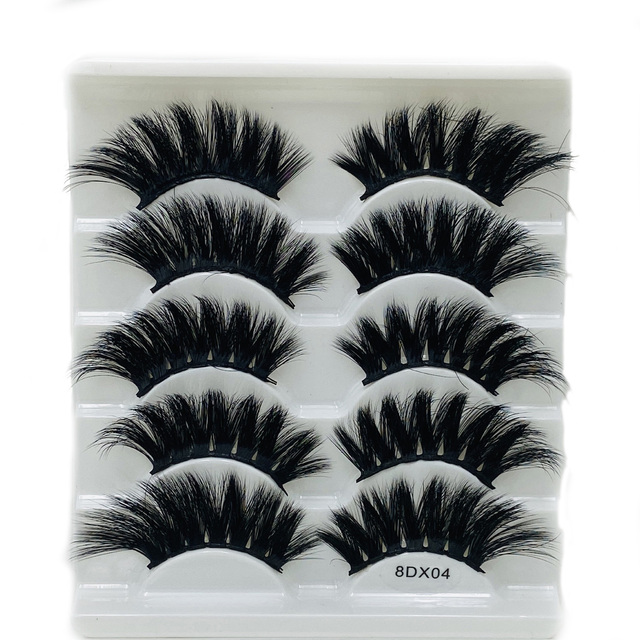 Pairs Thick 8D Faux Mink False Eyelashes Dramatic Wispies Fluffy Natural Long Handmade Eyelash Extension Lashes Makeup Tools