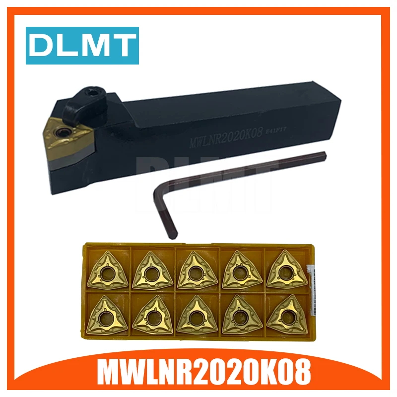 MWLNR2020K08/MWLNL2020K08 резец для наружной обточки прорезание наружных канавок токарный станок бар держатель инструмента набор