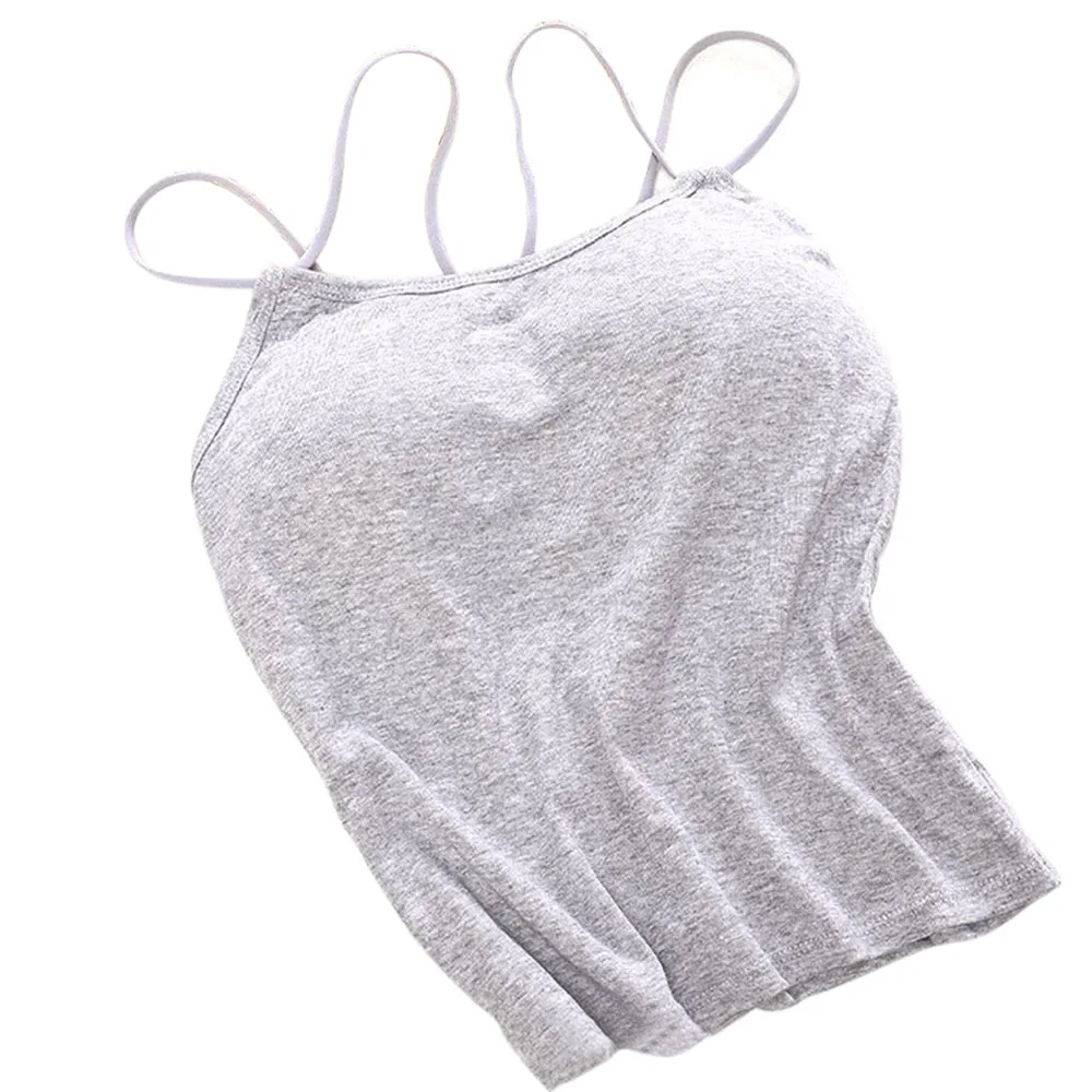 gray Vest Сексуальная майка с перекрестными бретельками на спине, женский бюстгальтер с мягкими чашечками, полиэфирная майка на бретельках, топ для бега, тренировок, тренажерного зала - Цвет: gray Vest