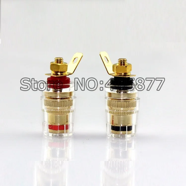 

8x Copper plated Binding Post For 4mm Banana Amplifier Speaker Cable