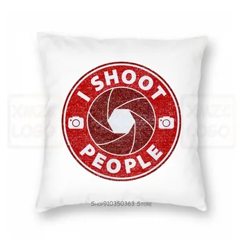 

I Shoot People Logo Atmungsaktives 100%Cotton Photography Photographer Nikon Canon Tee Women Men Pillow case