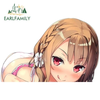 

EARLFAMILY 13cm x 8.4cm for Shiwakawa Miyako Decal Anime Refrigerator Windows Car Stickers Occlusion Scratch Surfboard Graphics