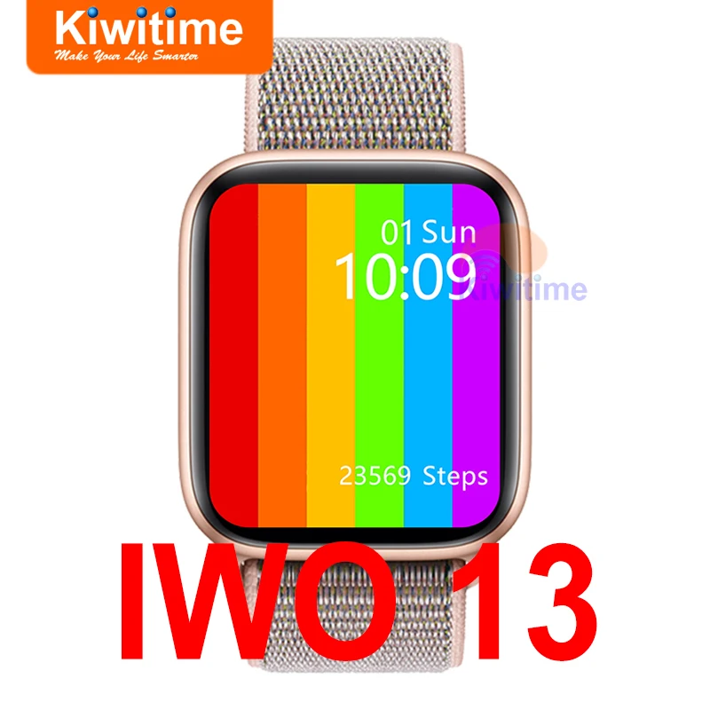 Смарт-часы KIWITIME IWO 13 Pro W56 Series 6 44 мм 40 с пульсометром для мужчин и женщин телефоны
