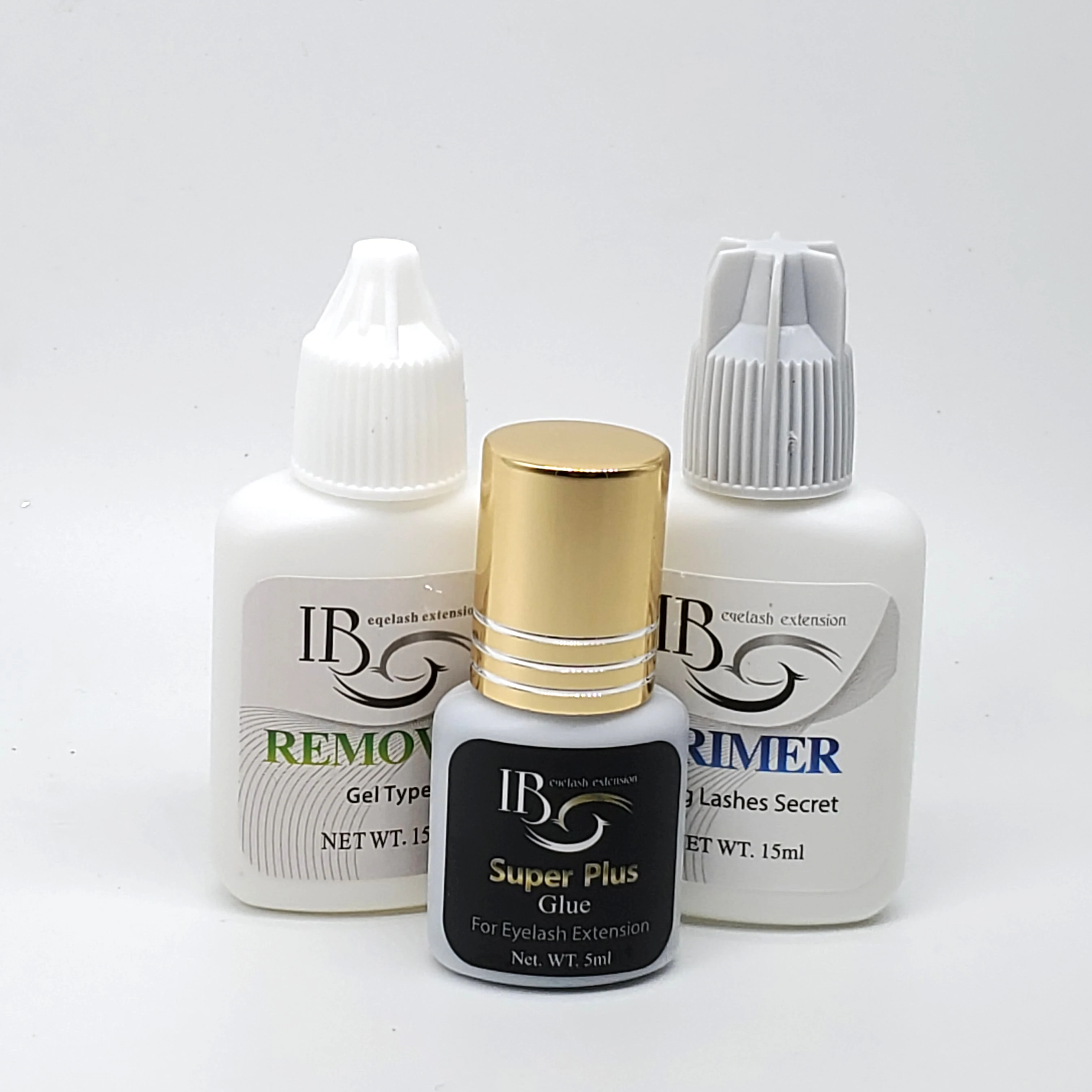 

New arraval Ibeauty IB Super Plus Glue lash primer lash remover set for Eyelash Extensions 1s fast dry Korea glue free shipping