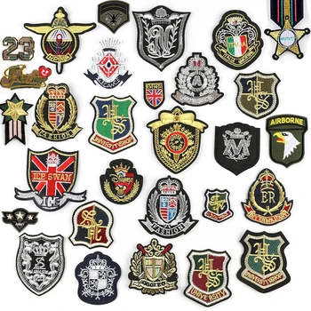 

DIY ARMY Military Embroidered Patches for Clothing Epaulette Stripes on Backpack Shoulder Emblem for Clothes