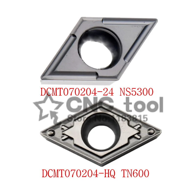 DCMT070204-24 NS5300 DCMT070204-HQ TN600 резак Cermet средние и тонкие стальные детали с хорошей