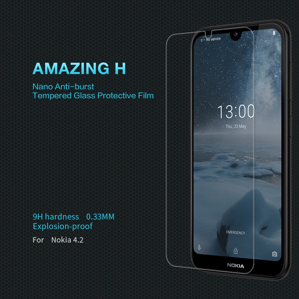 Для Nokia 4,2 закаленное стекло Nillkin Amazing H Взрывозащищенная Защита от царапин защитная пленка 0,33 мм 9H твердость
