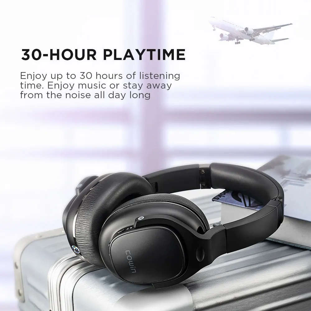 COWIN E9 Active Noise Cancelling Headphones Bluetooth Headphones Wireless Headphones Over Ear with Microphone APT-X HD sound ANC
