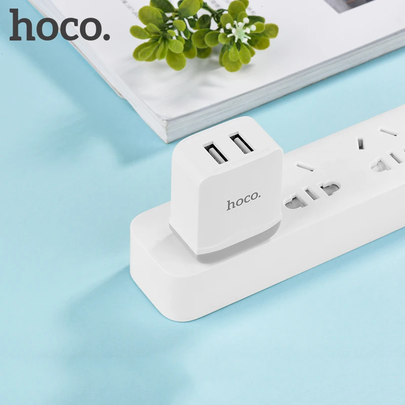 HOCO C33 27 шт./лот 5 в 2.4A USB зарядное устройство для iPhone 11 Xs Max США вилка настенное зарядное устройство адаптер для samsung Xiaomi huawei