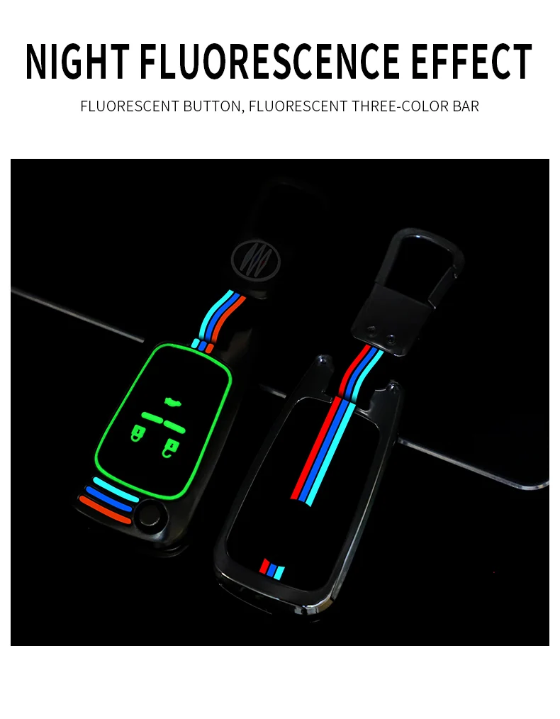 Custodia in lega di zinco per auto custodia per telecomando portachiavi per Chevrolet Cruze Malibu Camaro Impala Equinox Trax GMC Buick Chevy - Hfa73fe3934494ca19b310018f82818fdK