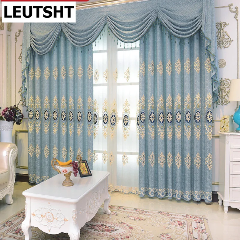Luxury Curtains Rooms Embroidered European Embroidered Sheer Curtains