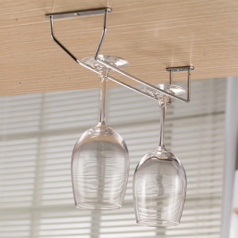 27cm Cup Holder Upside down Wine Cup Holder Creative Hanging High Base Bar Glass Suspension Hanger Wine Glass Rack
