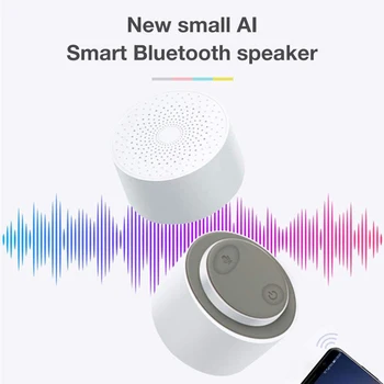 

Mini Portable Bluetooth Speaker with AI Voice Smart Control Mic Supports Phone Call Wireless waterproof Deep Bass Sound speaker