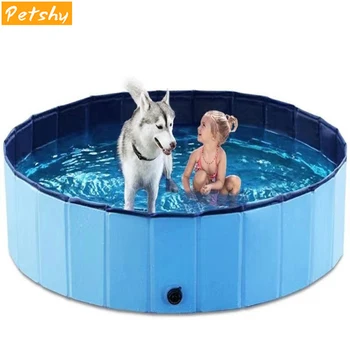 

Petshy Foldable Pet Pool Dog Swimming Pools Bath Tub for Dogs Cats Collapsible Outdoor Indoor Pet Bathtub Dogs Cats Kids Pool