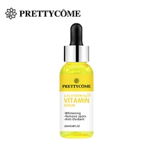 PRETTYCOME 20ml Vitamin C Serum Freckle Removal Acne Scar Whitening Collagen Repairing Lines Lifting Firming Face Serum