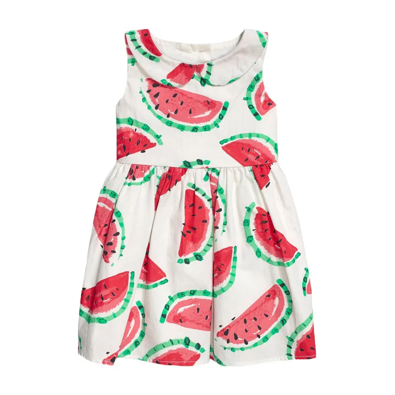 S0719 same picture Little maven Девушки одеваются Cherry Sequin Детское праздничное платье для детской одежды Лето Новорожденных девочек Платье Животных Аппликация Vestido - Цвет: S0719 same picture