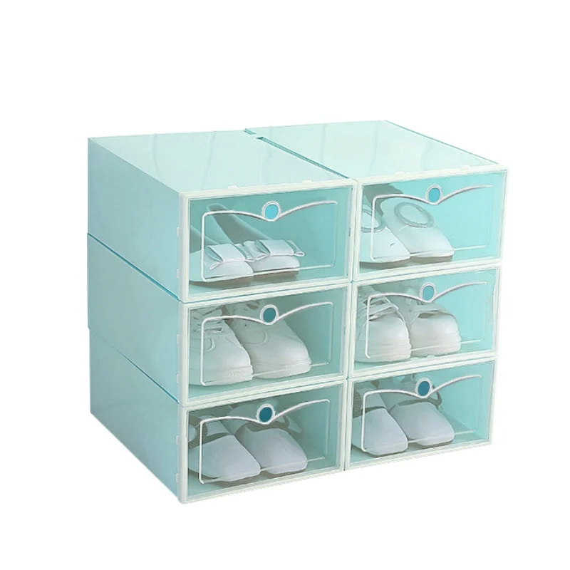 Foldable Shoe Box Organizer Transparent Storage Shoes Box Drawer Household DIY Shoe Box Drawer Divider Home Storage MN