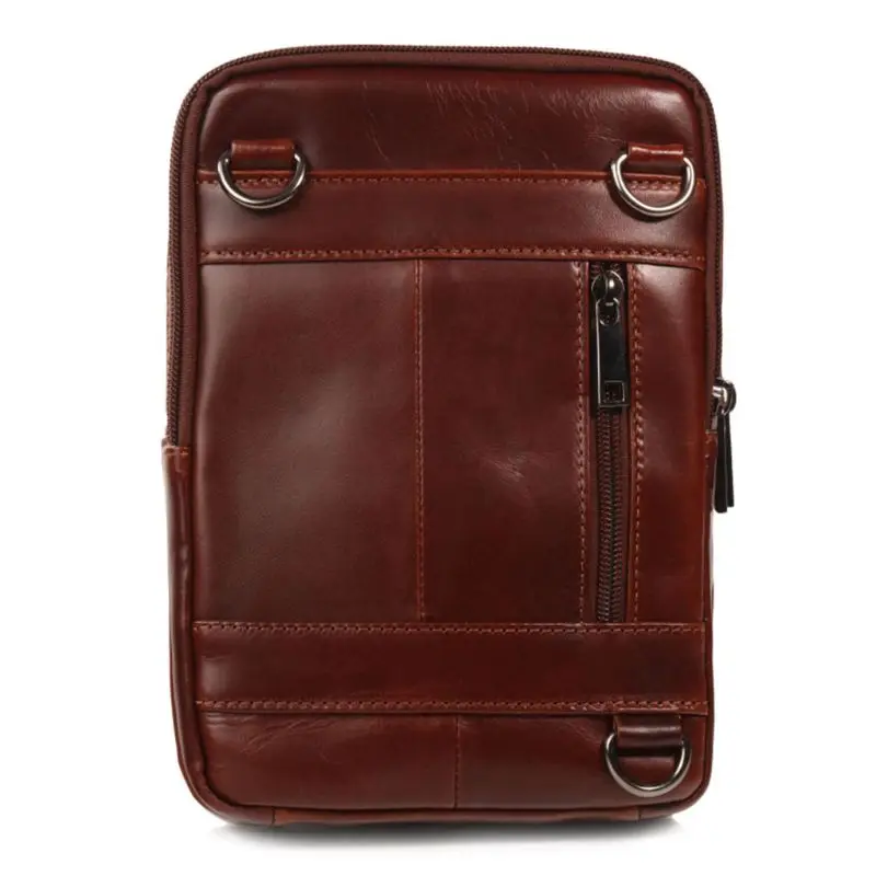 Vintage Men's Leather Casual Shoulder Bag Crossbody Tote Small Handbag Shoulder Bags 35EF