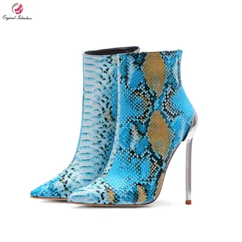 

Original Intention Fashion Spring Autumn Women Ankle Boots Casual Pointed Toe Boots Stylish Shoes Woman Plus Size 4-13