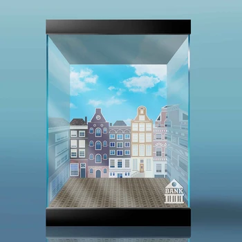 

Building Block Acrylic Dustproof Display Box Show Box for Creative Street View Brick Bank 10251(Display Box Included) - 2 Lights