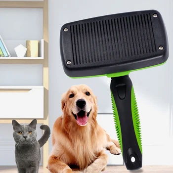 

Pet Supplies Self Cleaning Slicker Brush Dog and Cat Brush for Shedding Tool Removes Tangled Hair JS22