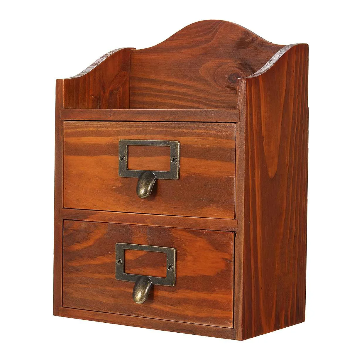 

3 Tier Vintage Wooden Storage Box Wooden Drawer Jewelry Cosmetic Case Container Table Decor Decorative Boxes Organizer Gift