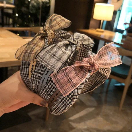 Fg047 Dongdaemun Hair Clasp New Style Polka Dot Large Rims Headband Spring Mixed Batch Headdress Korean-style Hairband