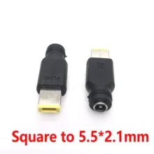 2,1x5,5 мм Портативный квадратный USB DC советы для адаптера питания зарядное устройство конвертер для ноутбука lenovo