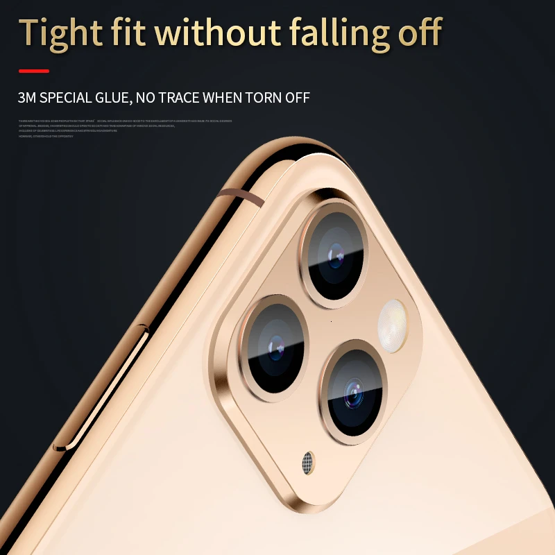Роскошный металлический чехол для объектива камеры для iPhone 11 Pro MAX, защитный чехол-кольцо для iPhone X XS MAX XR, защитный чехол для камеры
