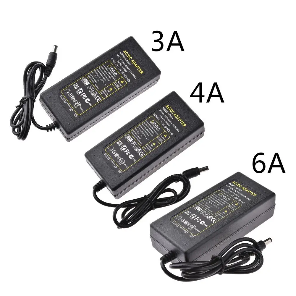 Универсальный адаптер питания для светодиодной ленты с 3 А 4 а 6 110 В 220 перем. Тока 12
