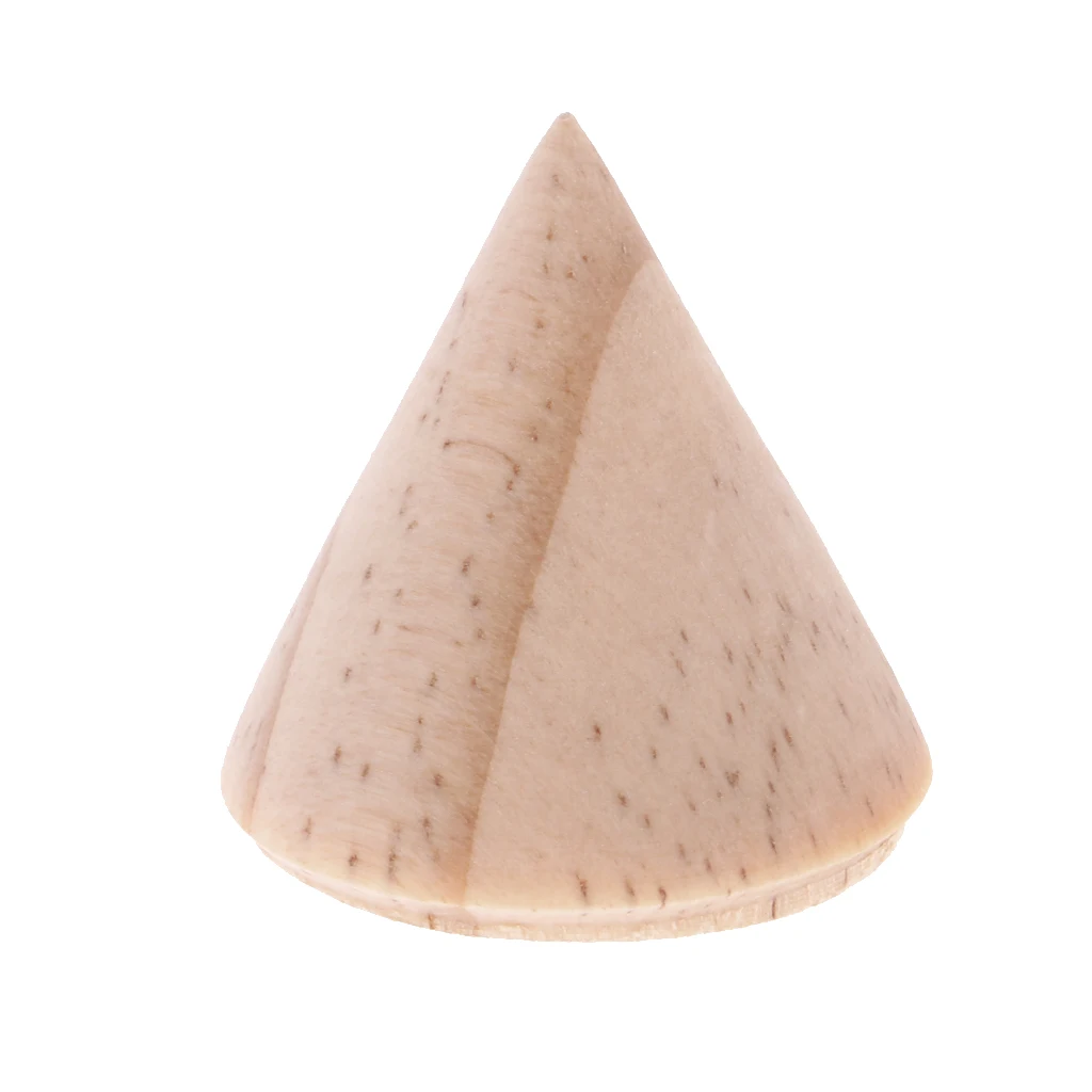 Unpainted Plain Cone Wooden Wedding Ring Jewelry Display Stand