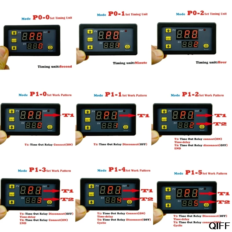 Прямая поставка& торговля 12В синхронизации реле за запозданиевремени модуль цикл таймер цифровой светодиодный двойной Дисплей 0-999 минут августа 16