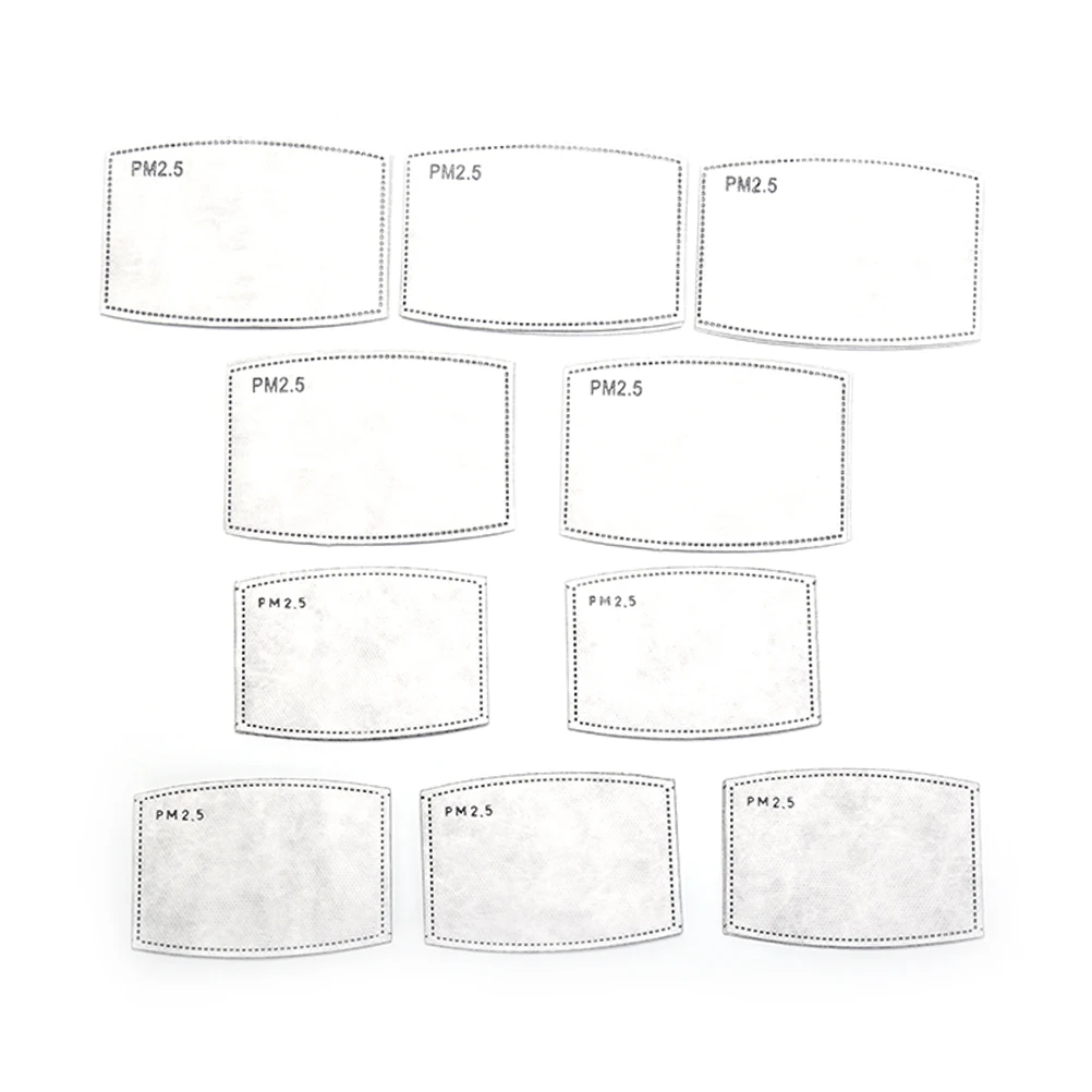 10pcs/lot PM2.5 Filter paper Anti Haze mouth Mask anti dust mask Filter paper Health Care