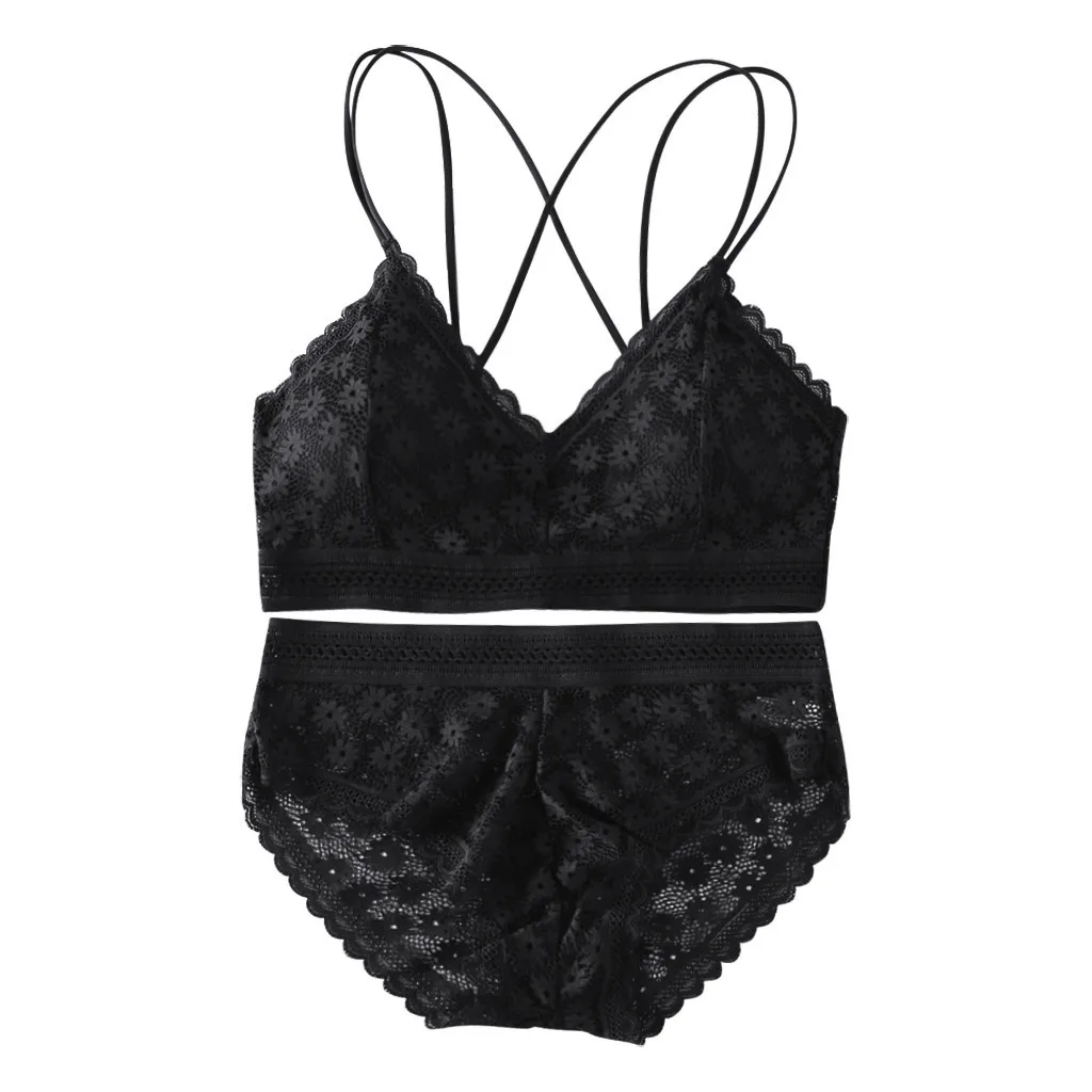 Сексуальное Сетчатое женское нижнее белье ночное черный белый кружевной женский