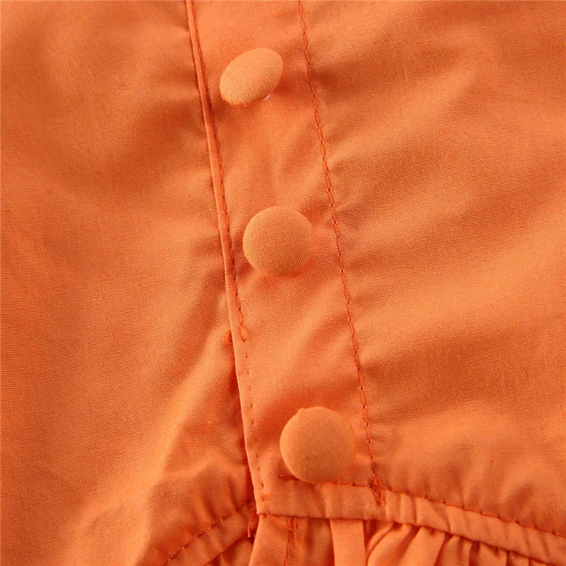 Girls Orange Skirt Set 5