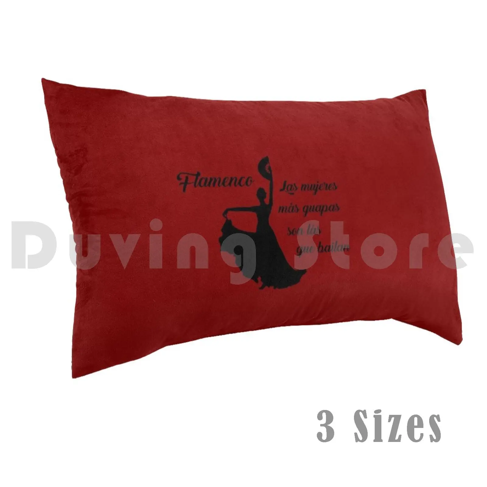 

Las Mujeres Mas Quapas Son Las Que Bailan-Flamenco-Black Pillow Case DIY 50x75 Flamenco Dancer Dance Music To Dance