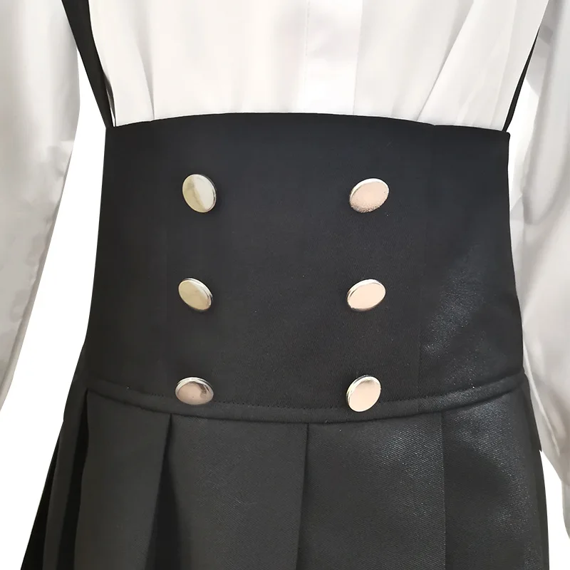 Anime shirogane tsumugi cosplay traje com peruca