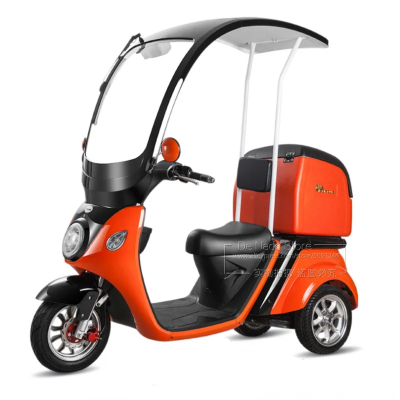 Adult Ebike Bycicle Fatbike e Bicycle Powerful Battery Motorcycle Fat Scooter Motorbike Moto 3 Wheel Electric Bike With Roof 1