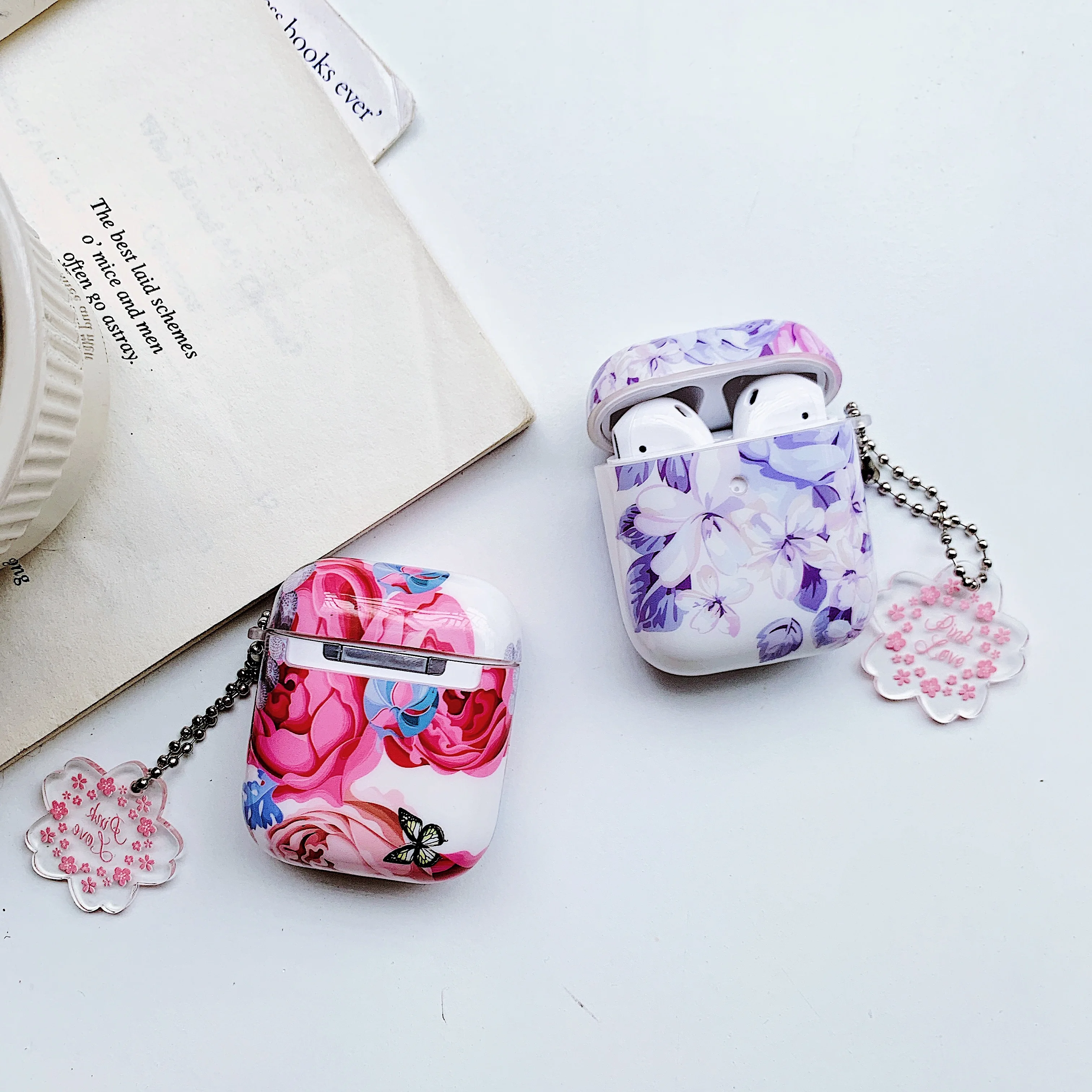 Для Apple, беспроводной bluetooth чехол, ТПУ, мягкий чехол для airpods первого и второго поколения, универсальный ремешок, милый чехол для девочки