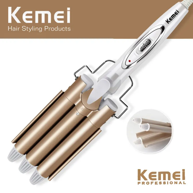 

Professional Curling Iron Ceramic Triple Barrel Hair Styler Hair Waver Styling Tools 110-220V Hair Curler Electric Hair Curlers