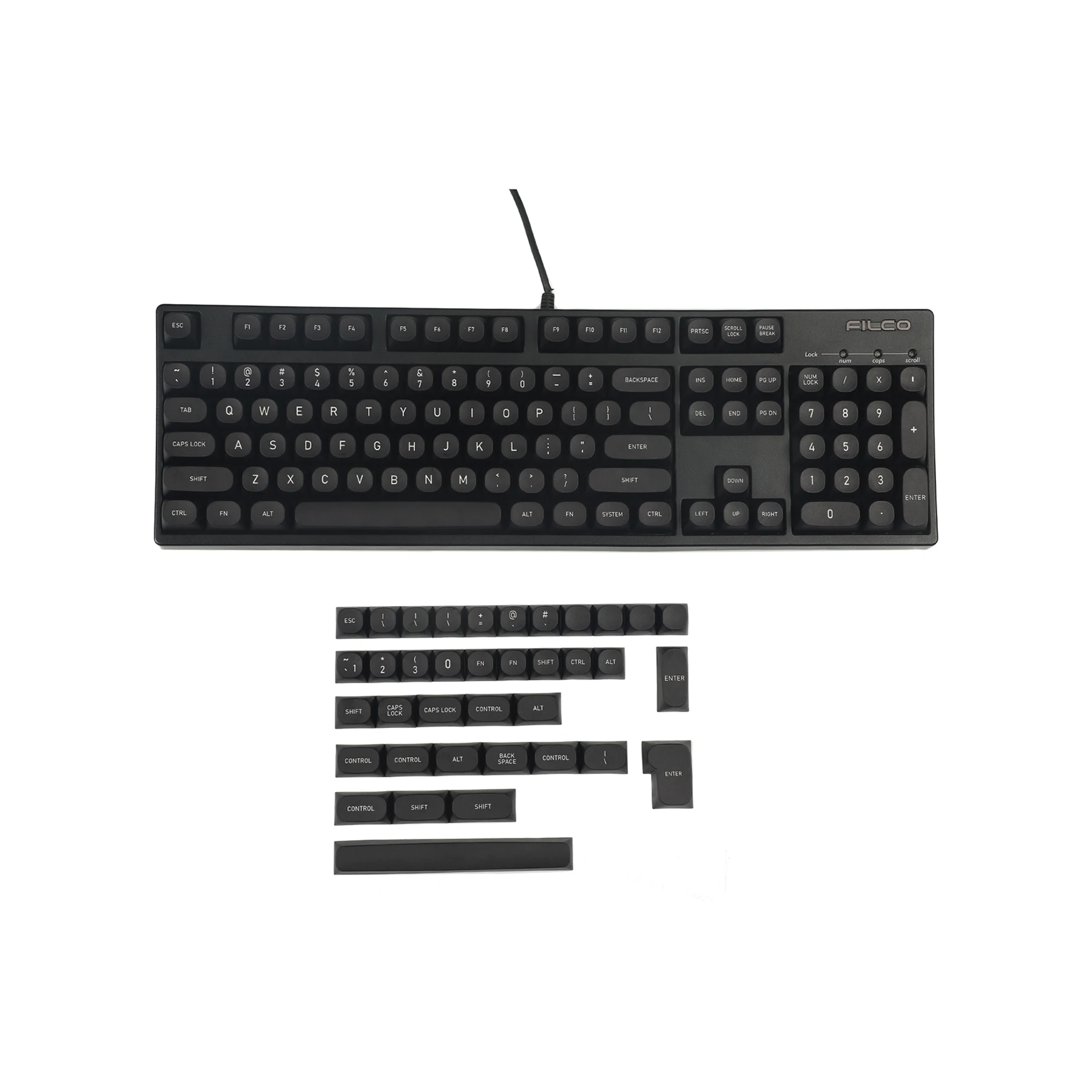 Tingido Conjunto de Teclado Pbt ma 141 Ansi Iso 61 64 68 84 96 108 Layout Faça Você Mesmo Teclado Mecânico mx Preto - Imagem 4