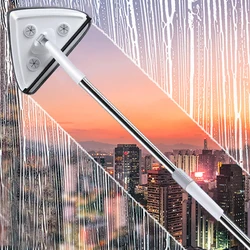 Joybos Glass Wiper Telescopic Rod Windows Cleaning Brush Window Cleaner Professional Household Window Cleaning Tool