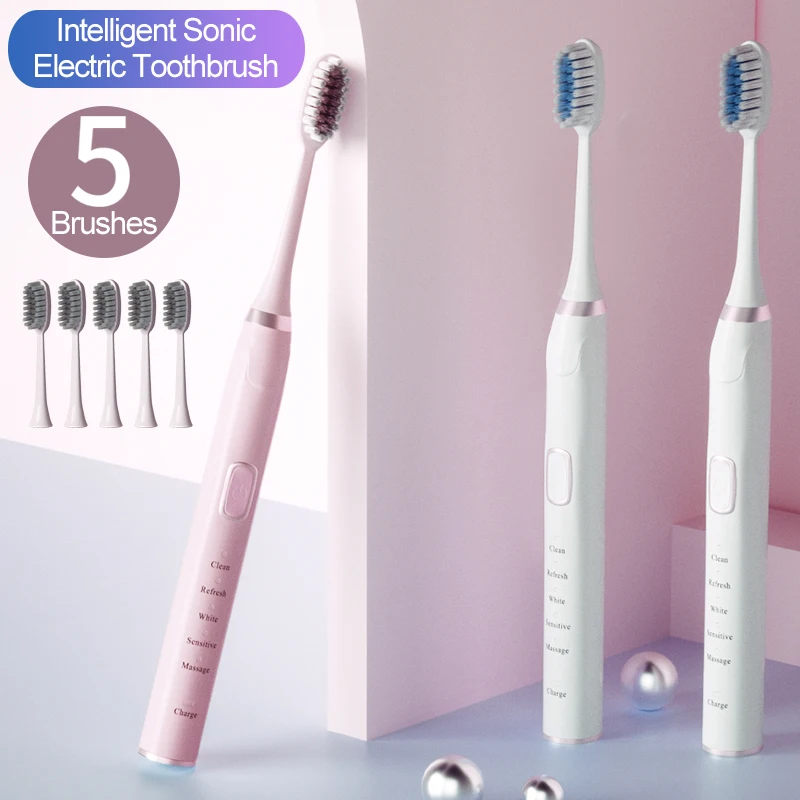 Xiaomi FAT Sonic Electric Toothbrush Rechargeable Ultrasonic Automatic Dental Tooth Brush with 5 Brush Heads IPX7 Waterproof Xiaomi FAT Sonic Electric Toothbrush Rechargeable Ultrasonic Automatic Dental Tooth Brush with 5 Brush Heads IPX7 Waterproof