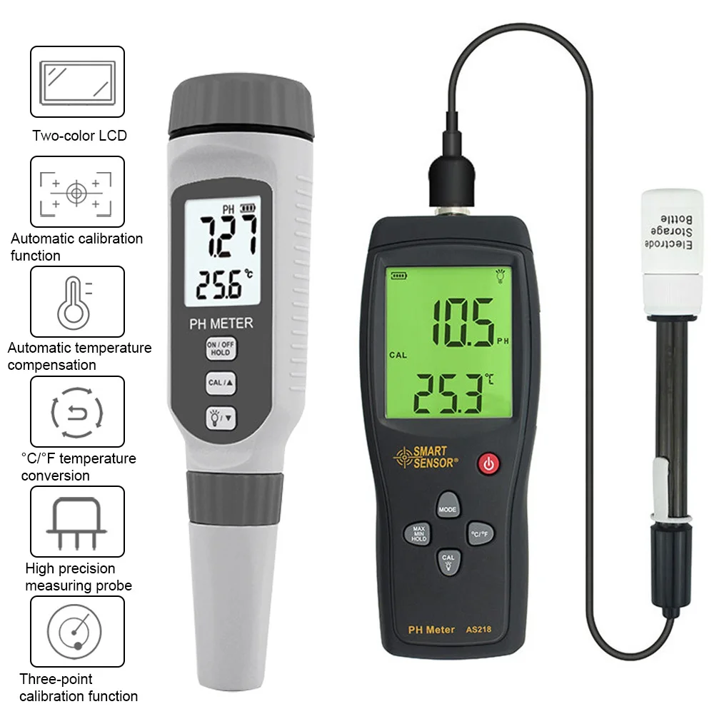 Профессиональный цифровой рН-метр, тип ручки, портативный тестер качества воды, кислотомер для аквариума, измеритель кислотности воды