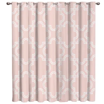 

Ink Modern Minimalist Moroccan Design Curtain Lights Living Room Bathroom Bedroom Decor Curtain Panels With Grommets Window