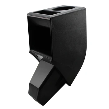 

Car Armrest Box Storage Box Rear Seat Armrest Water Cup Holder for Polo Plus 2018-2020
