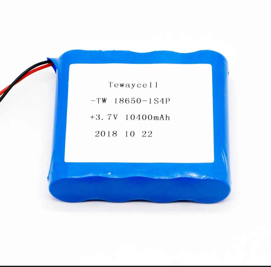 OEM Кастомизированный аккумулятор литий-ионный 18650 аккумулятор 1s4p 10400mah аккумулятор для электрических инструментов с connetcor